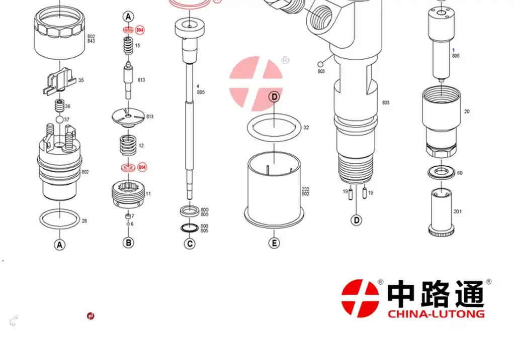 Common Rail Fuel Injector 095000-5511 Common Rail Fuel Injector 095000-5550