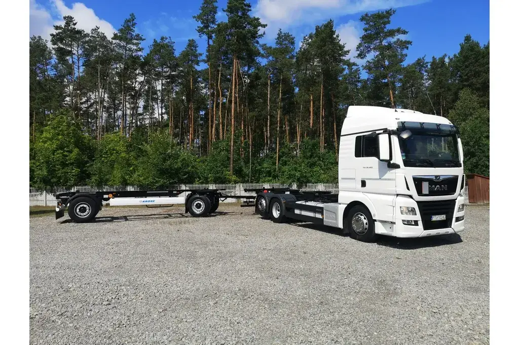 MAN TGX 26 460 XLX E 6   Krone Zestaw BDF Stan Idealny Jak Nowy Ciężarowe 2017